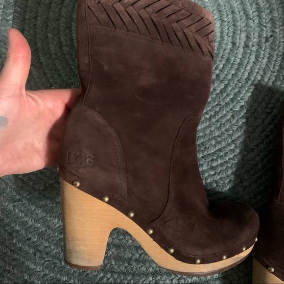 UGG brown suede boots 8 - Picture 4 of 9